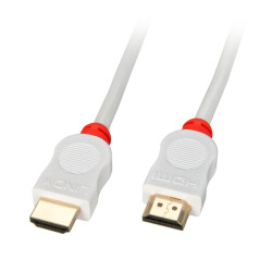 Cablu HDMI de mare viteză, 3 m, alb, Compatibil HDTV și HDCP, Lindy 41413