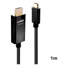 Cablu adaptor USB tip C la HDMI® 4K60 de 1 m, HDR, Lindy 43291
