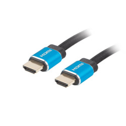 Cablu HDMI v2.0 PREMIUM, 1 m, 4K@60Hz Certificat, CA-HDMI-P20CU-0010-BK, Lanberg