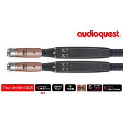 Cablu audio 2XLR - 2XLR  AudioQuest Thunderbird, 1.0m, Level 6 noise Dissipation with Graphene, Solid PSC+, Dual DBS X