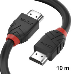 Cablu HDMI de 10 m, 8K60Hz, Lindy, Black Line 37256