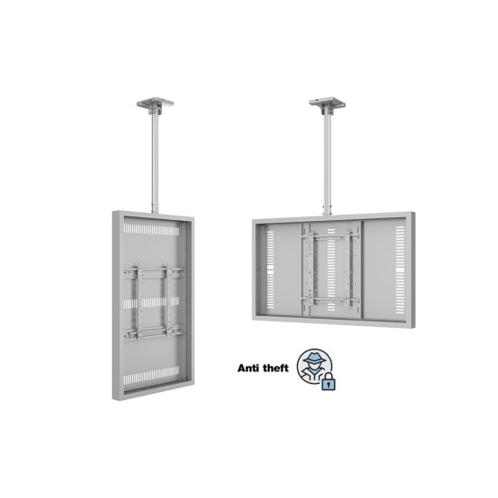 Carcasa LCD de Interior cu montare pe tavan Multibrackets MB-3304, 55", max.80 kg, alb