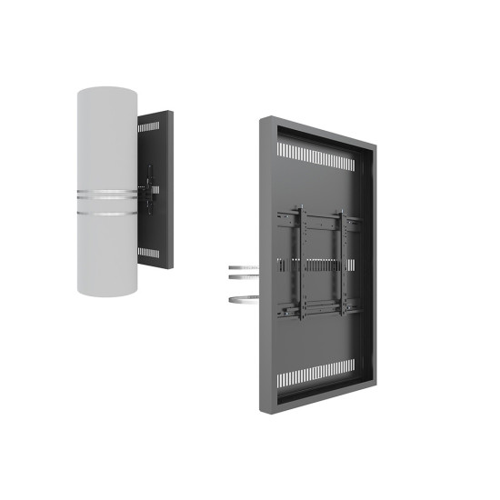 Carcasa LCD de Interior cu montare pe coloana Multibrackets MB-4547, 55", max.30 kg, negru