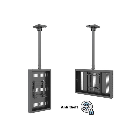 Carcasa LCD de Interior cu montare pe tavan Multibrackets MB-5018, 32", max.25 kg, negru