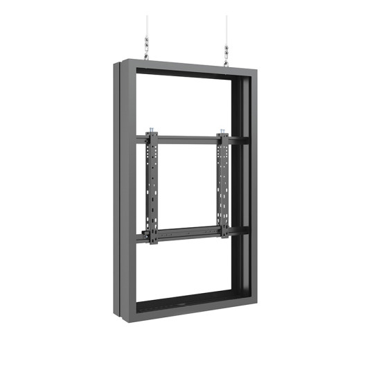 Carcasa de Interior pentru 2 LCD spate-la-spate, de tavan pe fir Multibrackets MB-3946, diagonale 50", max.50 kg, negru