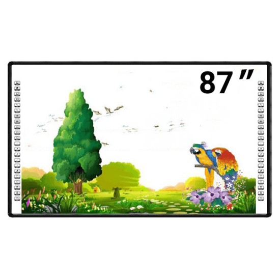 Tabla interactiva 87" cu pentray EVOBOARD IB-86RS-OP, 4:3, tehnologie tactila IR, 10 puncte de atingere