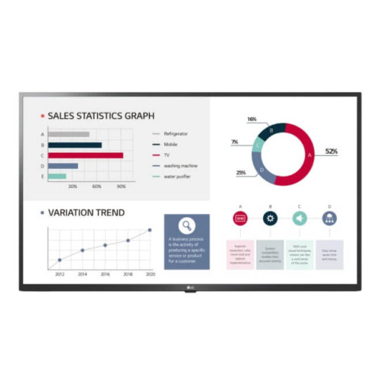 Display Profesional LG LED 86" 86UL3J-B, UHD (3840 x 2160) HDMI,330 cd/m², boxe incorporate