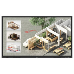 Display interactiv 75" LG CreateBoard 75TR3DQ-B, 3840×2160 (UHD), 400 nit, contrast 5.500:1, Andorid 14 (EDLA)