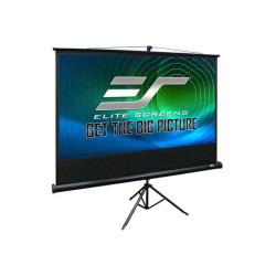 Ecran proiectie portabil cu trepied, 244 x 183 cm, profesional, EliteScreens Tripod TR120UWV1, negru, format 4:3