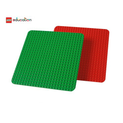 9071 LEGO®  Education, Set 2 plăci de construcție mari DUPLO® 38 x 38 cm, prescolari 1½+ ani