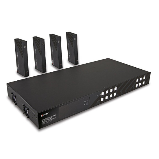 Extender matricial HDBaseT Cat.6 4x4 HDMI 4K60, 150 m, Lindy 38345