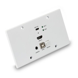 Extender KVM cu placă de perete UE Cat.6 HDMI 4K60 și Type C HDBaseT, 150 m, transmițător, Lindy 38388