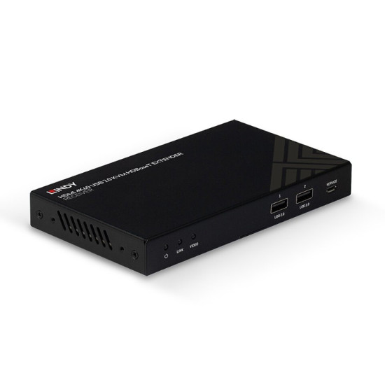 Extender KVM HDBaseT de 150 m Cat.6 HDMI 4K60, IR, RS-232 și audio, receptor, Lindy 38389