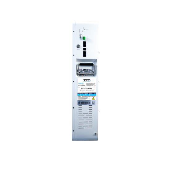 Acumulator LiFePo4 51.2V 100Ah, Putere 5.12kW si Dimensiuni 625 x 420 x 154 mm Montaj Perete, BMS, Wi-Fi, Bluetooth, LCD, M8 - TED007452