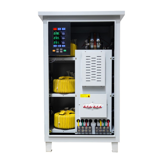Stabilizator retea maxim 60KVA-SVC cu servomotor trifazat-trifazat pentru exterior IP65 TED007490