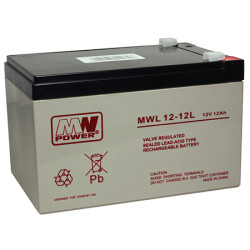 ACUMULATOR STATIONAR AGM VRLA 12V 12AH MWL