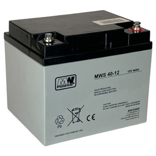 ACUMULATOR STATIONAR AGM VRLA 12V 40AH MWS