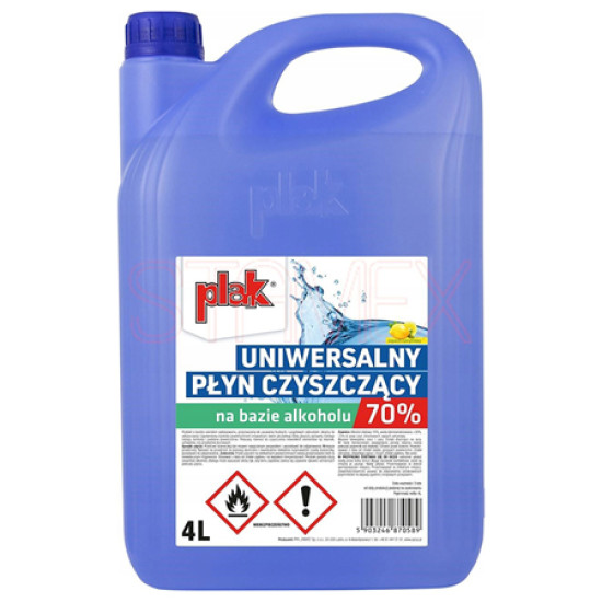 SOLUTIE IGIENIZARE SUPRAFETE 70% 4L PLAK