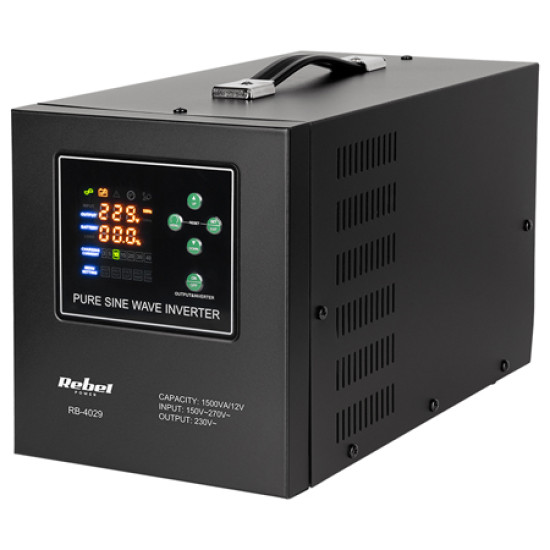 UPS CENTRALE SINUS PUR 1500VA 1050W 12V LIFEPO4 REBEL