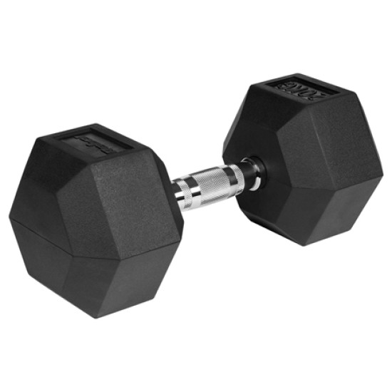 GANTERA DUMBBELL HEX FONTA CAUCIUCATA 20KG REBEL ACTIVE