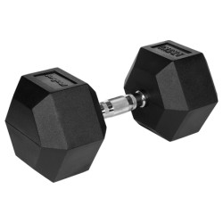 GANTERA DUMBBELL HEX FONTA CAUCIUCATA 27.5KG REBEL ACTI