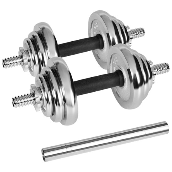 GANTERE REGLABILE CU VALIZA TOTAL 20KG REBEL ACTIVE