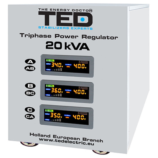 STABILIZATOR TENSIUNE TRIFAZAT SERVO 20KVA