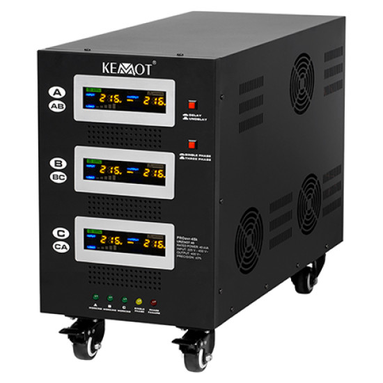 STABILIZATOR SERVOMOTOR TRIFAZAT 45KVA PROAVR-45K KEMOT
