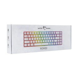 Tastatura gaming White Shark GK-2201 RONIN alb / US, RONIN-W-US