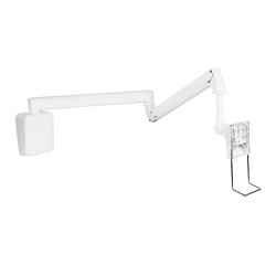 Suport LCD de peret cu brațe flexibile si 4 articulații, Multibrackets MB-4276, 15-27", max.12 kg, alb