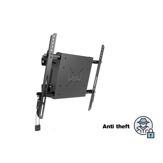 Suport TV de perete cu cutie mediabox Multibrackets MB-1831, cu inclinare, max.30 kg, negru