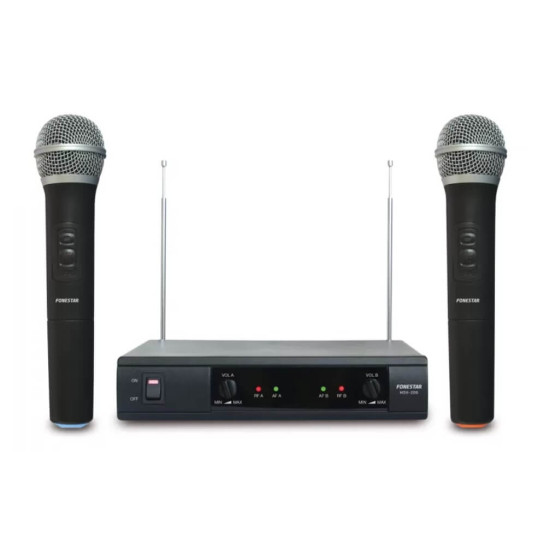 Microfon Wireless dublu de mana Fonestar  MSH-206