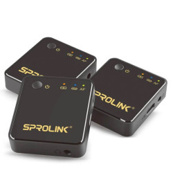 SPROLINK M1-Set Microfon Wireless,1 Transmitator+1 Receptor, pentru productie audio & video Live, audio-video conferinta