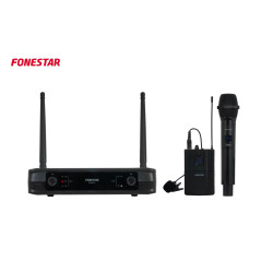 Microfon de mana + lavaliera Wireless Fonestar SONAIR-2MP