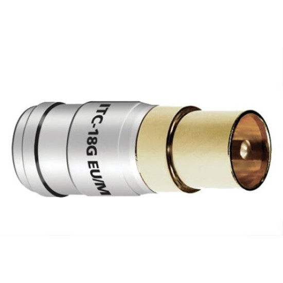 Mufa Coax tata pentru cablu coaxial Audioquest ITC-18G EU, cod 68-013-53