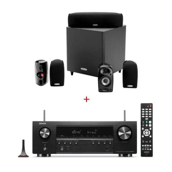 Sistem Audio Home cinema cu Receiver Denon AVR-S660H si Sistem Boxe 5.1 Polk Audio TL1600