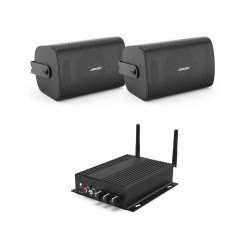 Pachet sonorizare Terasa cu Rakoit SA100 si 1 pereche BOSE FS4SE Negru, WiFi Streaming, Internet Radio, Bluetooth