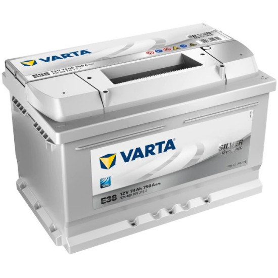 Baterie Auto 12V 74Ah, Pornire 750A, Dimensiuni 278 x 175 x 175 mm Borna+ Dreapta Varta 574402075