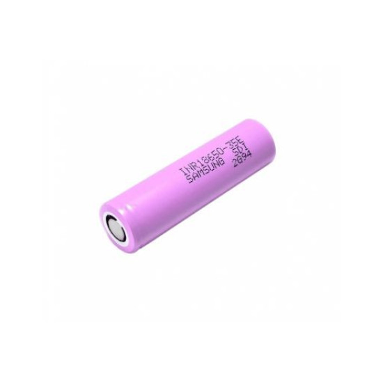 Acumulator Li-Ion 3.7V 18650 35E INR 3450mAh, Dimensiuni 18 x 65 mm, Descarcare 10.5A Bulk Samsung