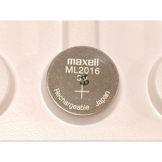 Acumulator Li-Ion 3V ML2016 65mAh, Dimensiuni 20 x 1.6 mm Bulk Maxell