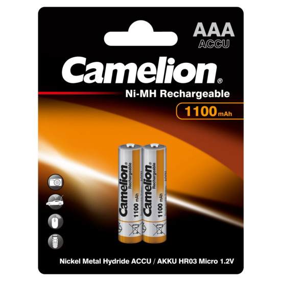 Baterie Reincarcabila Camelion AAA LR3 Acumulatori Preincarcati Ni-MH 1.2V 1100mAh Blister 2