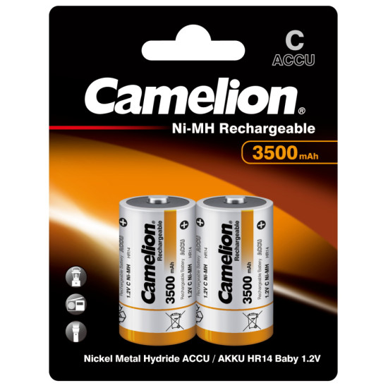 Baterie Reincarcabila Camelion C R14 Acumulatori Preincarcati Ni-MH 1.2V 3500mAh Blister 2