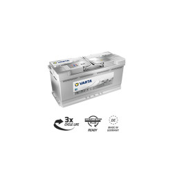 Baterie Auto 12V 105Ah cu Start Stop, Pornire 950A, Dimensiuni 394 x 175 x 190 mm Borna+ Dreapta Varta 605901095