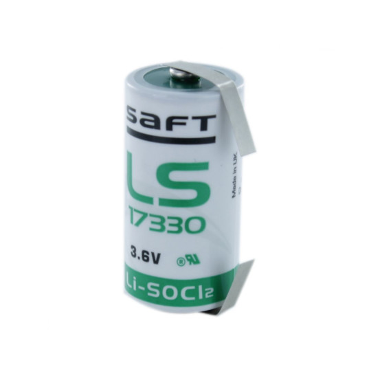 Baterie Litiu Saft 3.6V LS17330CNR 2100mAh cu Lamele, Dimensiuni 17 x 33 mm Bulk
