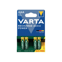 Baterie Reincarcabila Varta AAA LR3 Acumulatori Preincarcati Ni-MH 1.2V 800mAh Blister 4 Set Promo