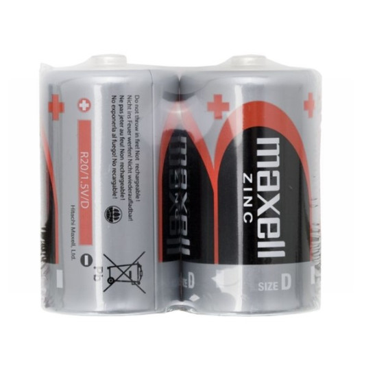 Baterii D R20 1.5V Maxell Zinc Bulk 2