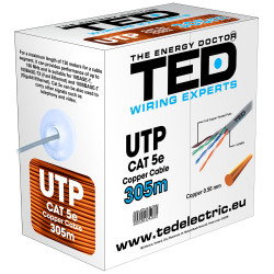 Cablu UTP cat.5e cupru integral marca TED Wire Expert TED002495