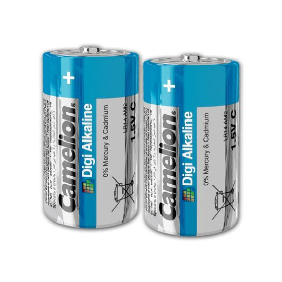 Baterii Alcaline C R14 1.5V Camelion Digi Blister 2