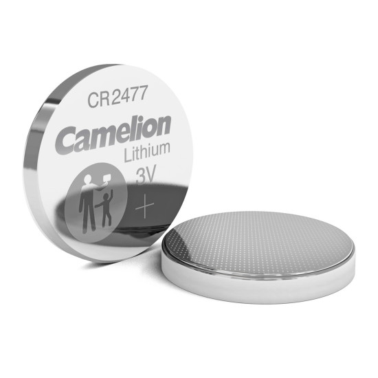 Baterie Litiu 3V CR2477 1000mAh, Dimensiuni 24.5 x 7.7 mm Camelion Bulk