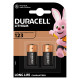 Baterii Litiu 3V CR123A 1400mAh, Dimensiuni 16.8 x 34.55 mm DuraCell Blister 2
